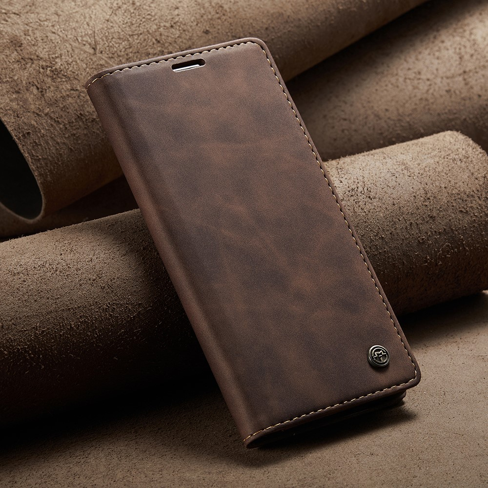 Samsung Galaxy A53 5G Leder Tasche Flip Wallet Etui mit Kartenfächern - Braun
