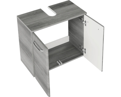 Pelipal Alika 60 cm grafiet structuur wastafelmeubel, horizontaal gedemonteerd