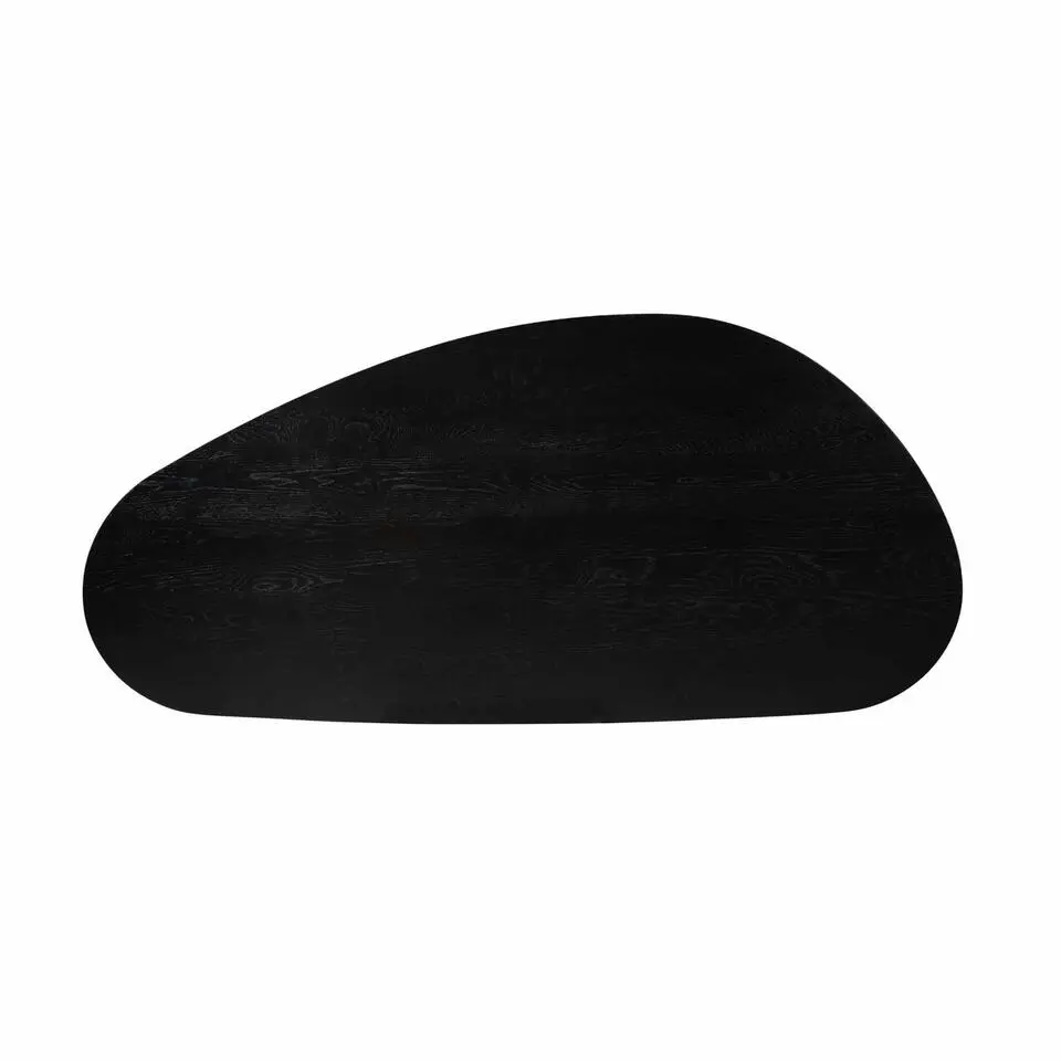 Eettafel Organisch Zwart Hout - 180x84x76cm - Cloud