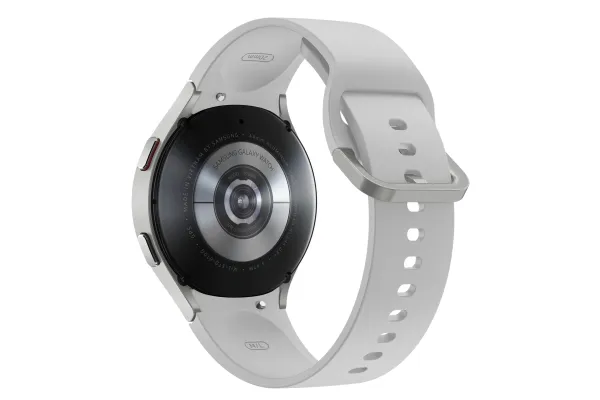 [OUTLET] - Samsung Galaxy Watch4 - 44 mm - sølv - smart ur med sportsbånd - hvid - display 1.36