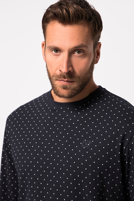 Schlafanzug, Bauchfit, Langarmshirt, lange Hose, bis 8 XL
