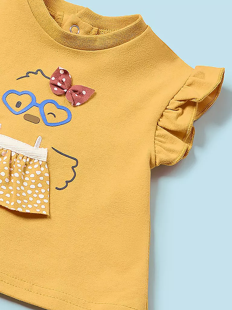 MAYORAL Baby Set 2-teilig T-Shirt mit Rock gelb