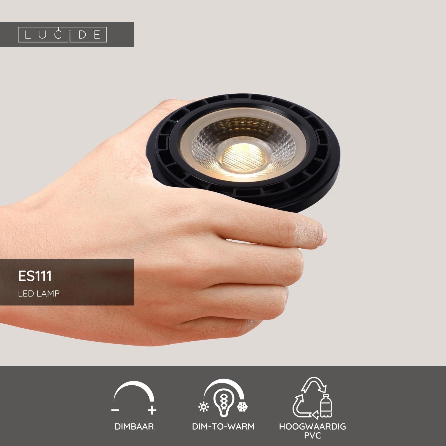 ES111 LED lichtbron GU10 Ã11 12W dim to warm