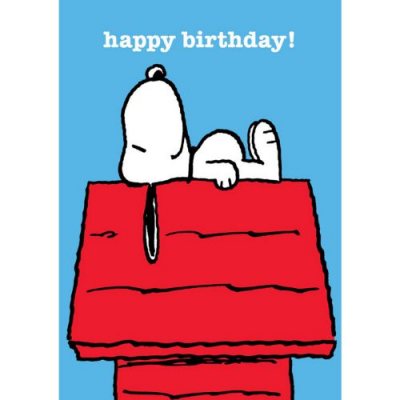 Happy Birthday Snoopy Relax Greeting Card