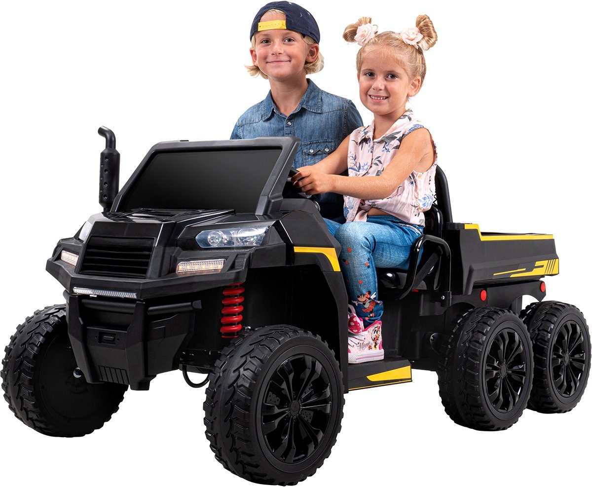 Actionbikes Motors Carrinho Elétrico Infantil A730 UTV, capacidade de carga de 60 kg (2 peças), com controle remoto, entradas USB e AUX, partida suave e frenagem automática.