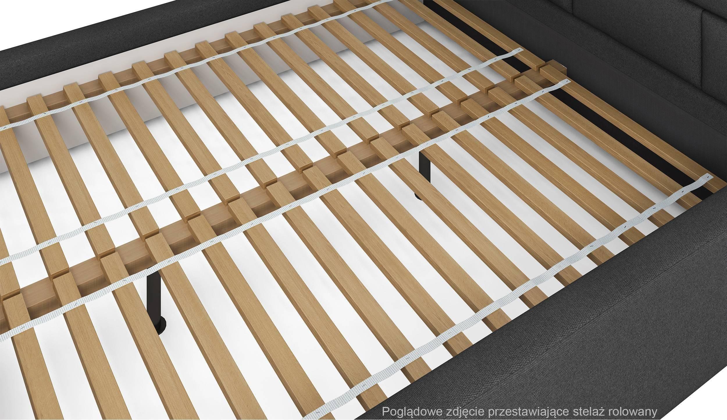 NADUVI Collection Chloe Bedframe 140 x 200 cm - Bouclé - Olijfgroen