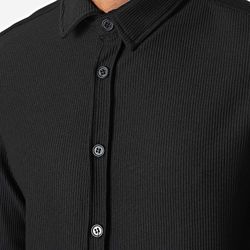 Chemise Manches Longues Noir