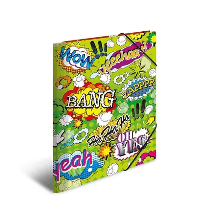 HERMA Gummizugmappe Kunst Comics DIN A3