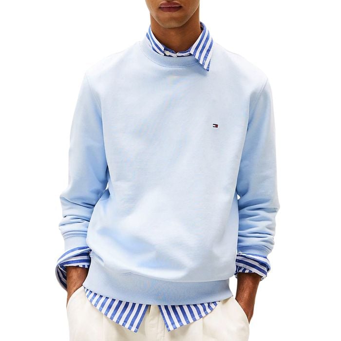 Tommy Hilfiger Essential Flag Embroidery Crew Neck Sweater Heren