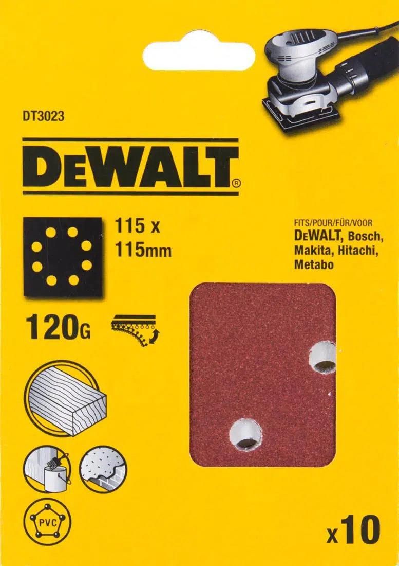 DeWALT DT3023 P120 Schuurpapier 1/4 Velcro VE=10