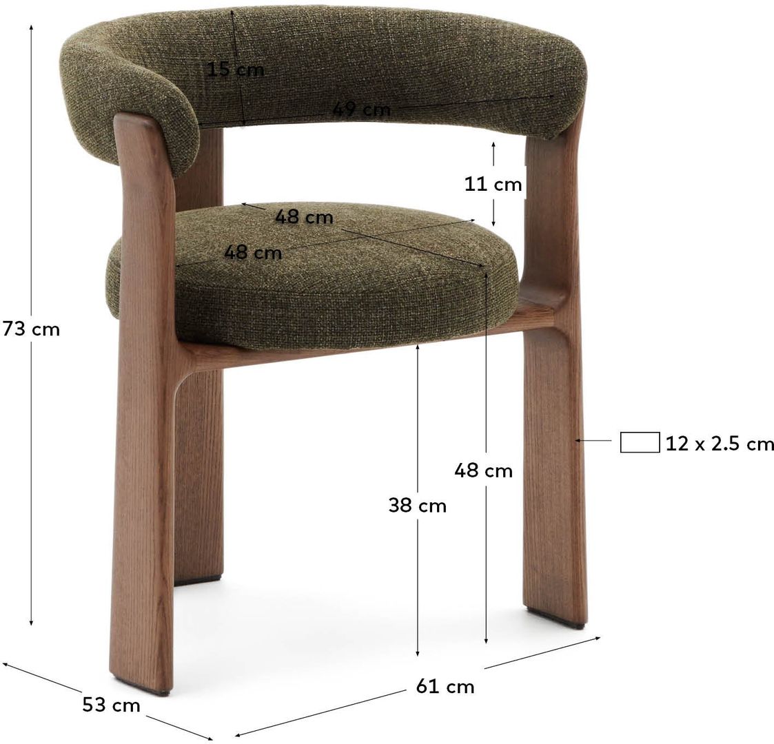 Kave Home   Granite Armstoel