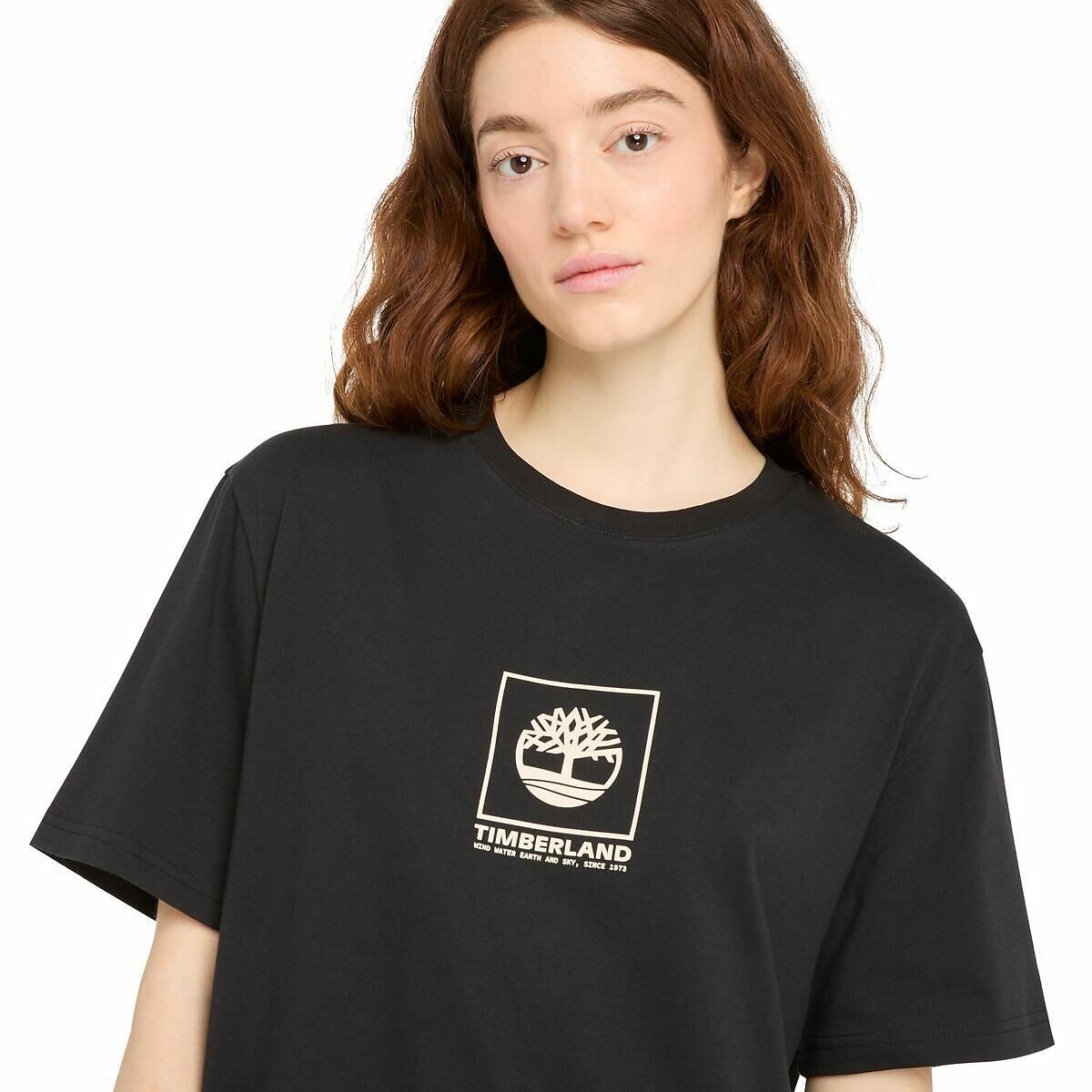 TIMBERLAND<br>Camiseta de gola redonda com logotipo