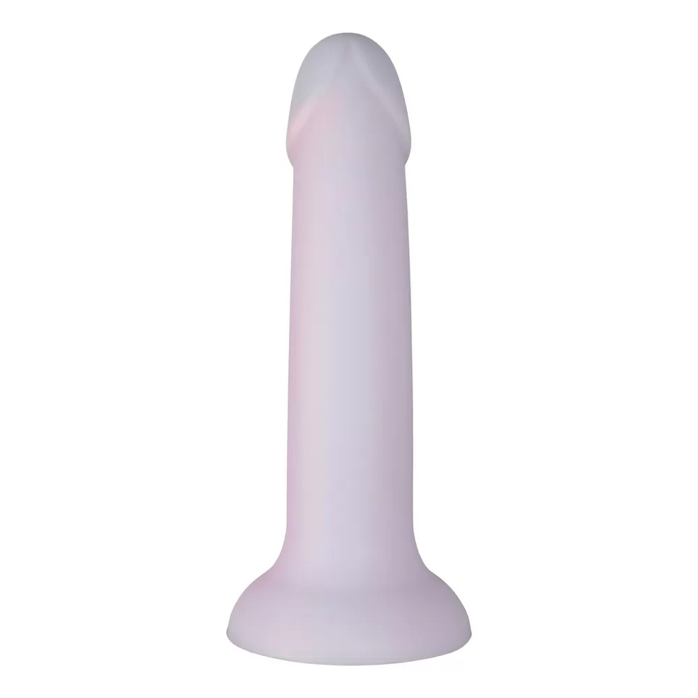 Baseks Silikone Dildo, Purple Mix - 18 cm.