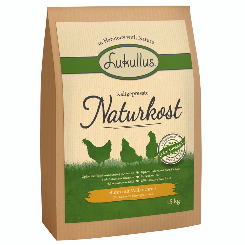 Lukullus poulet, riz complet pour chien