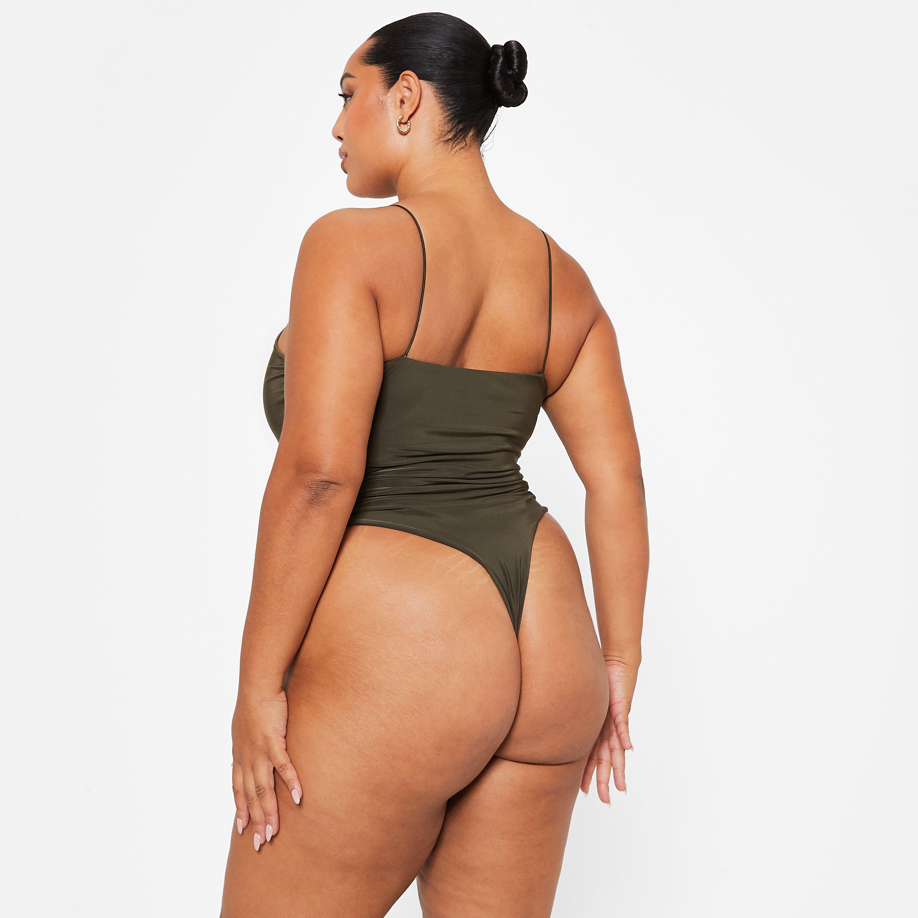 I Saw It First ISAWITFIRST Double Layered Cami Slinky Bodysuit