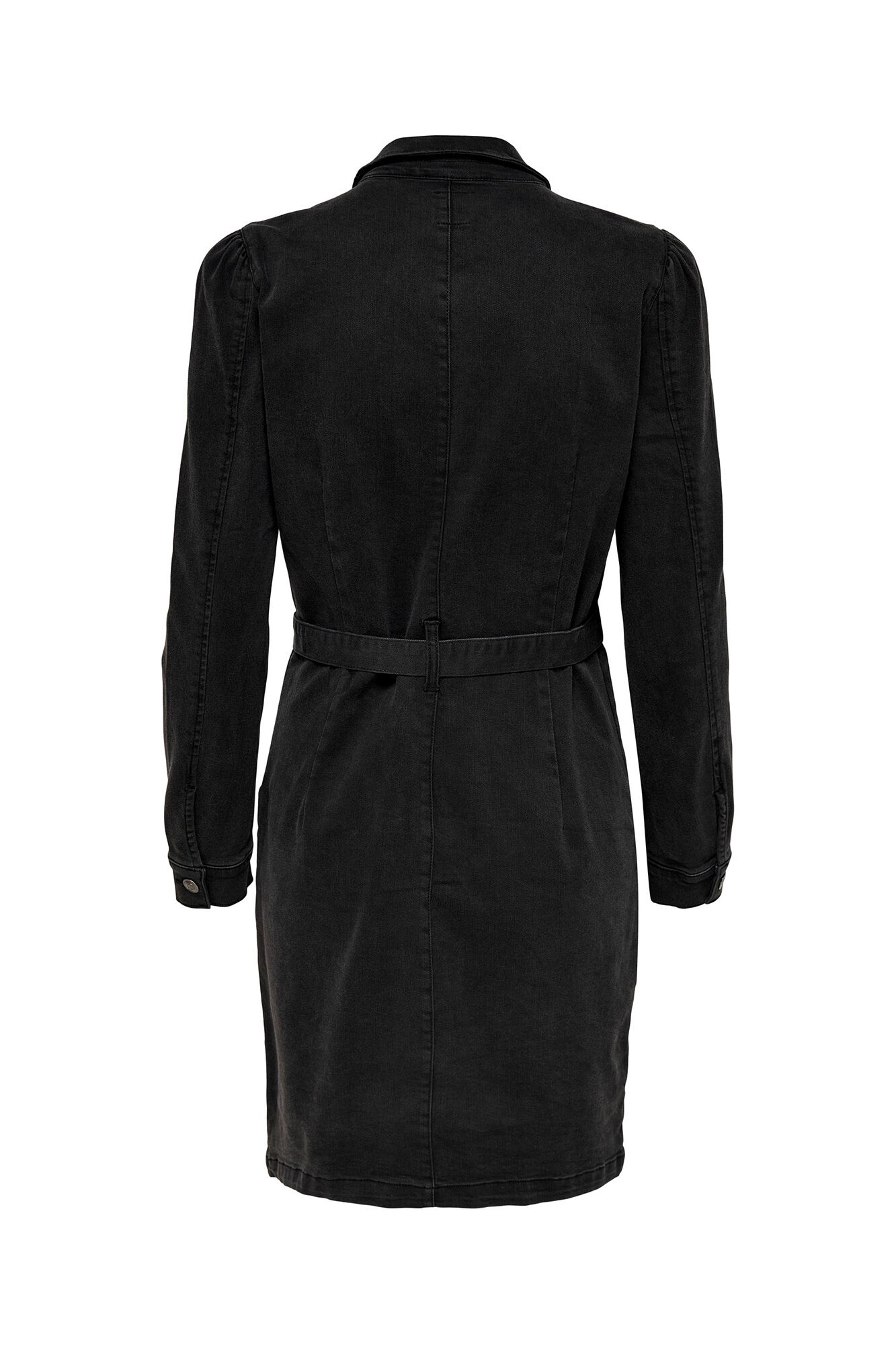 Vestido jeans com cinto
