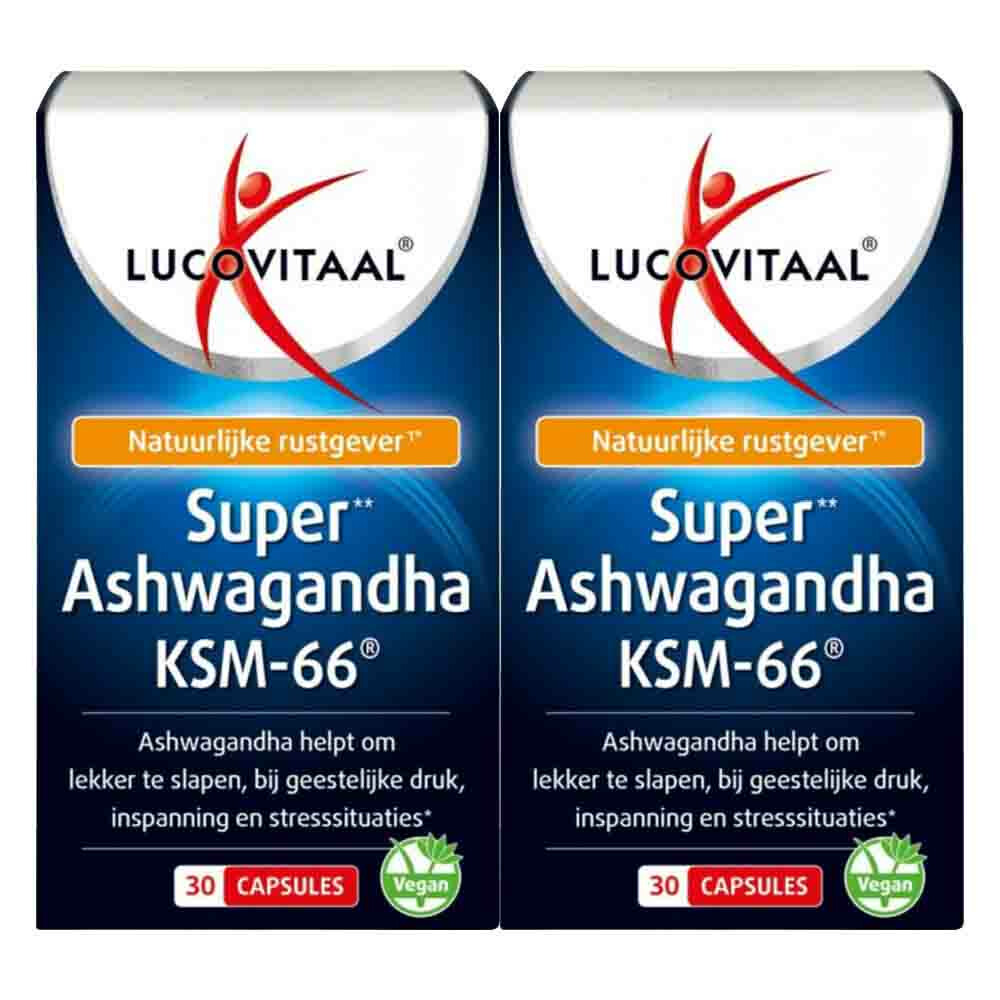 2x Lucovitaal Ashwagandha KSM-66 Super30 capsules