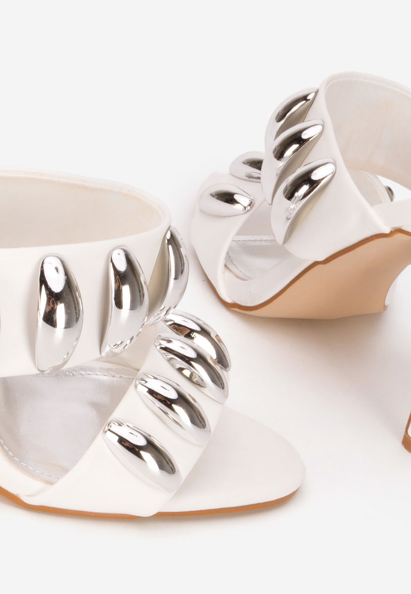 Mules a talon blancs Alesya