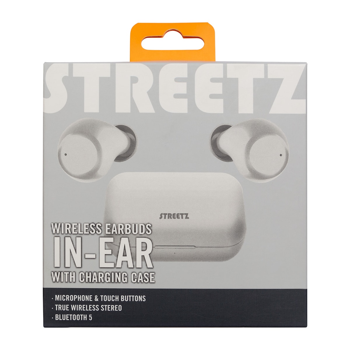 T210 TWS in-ear earbuds with charging case, TWS, white