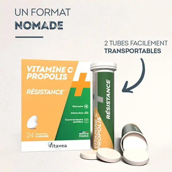 Vitavea Vitamina C + Própolis Resistência 24 comprimidos mastigáveis