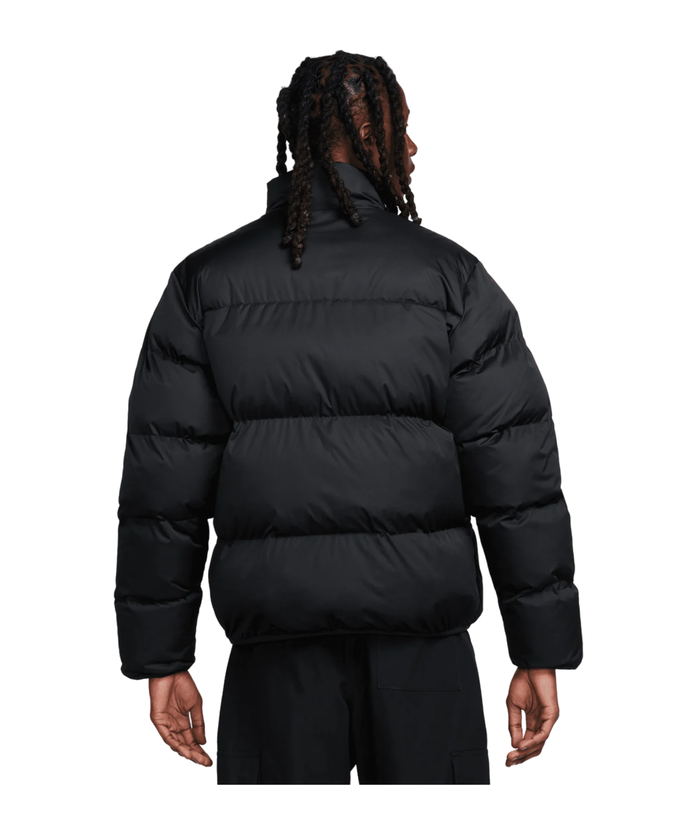 Nike Club Puffer Jacke Schwarz Weiss F010
