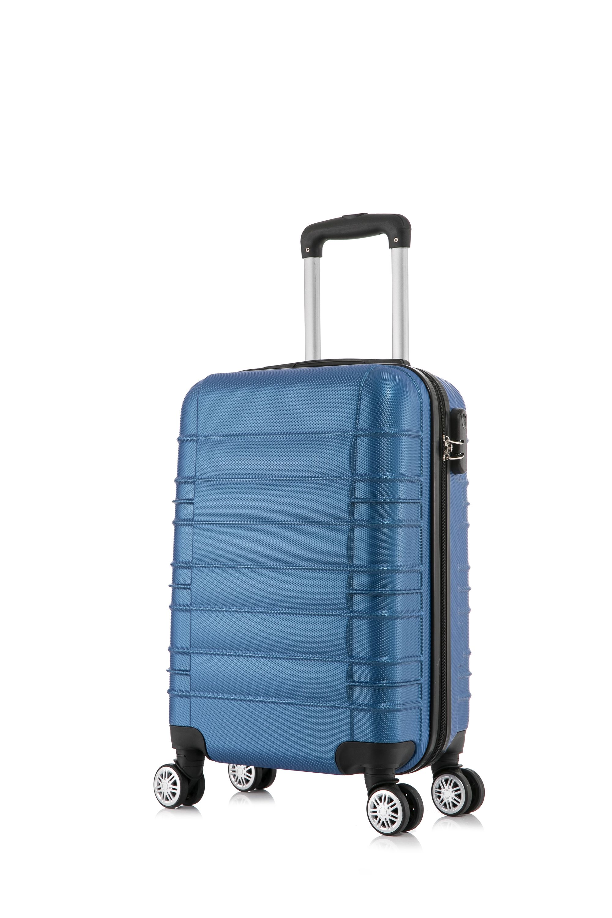 Reisekoffer Hartschalenkoffer AVA 3er Set blau
