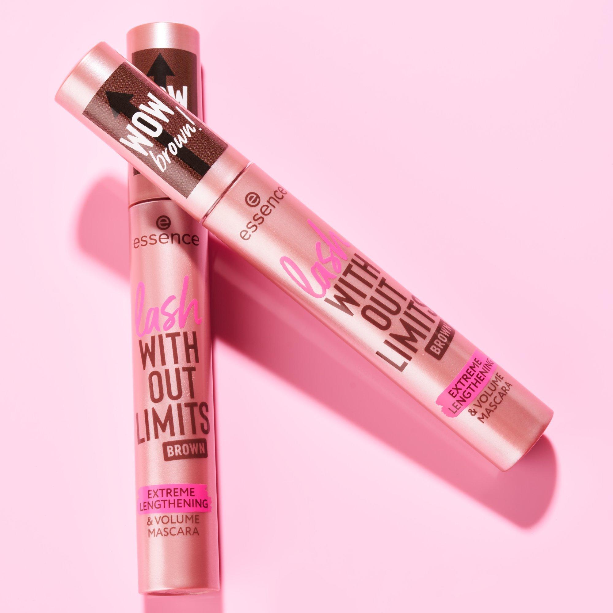 lash WITHOUT LIMITS BROWN EXTREME LENGTHENING & VOLUME MASCARA