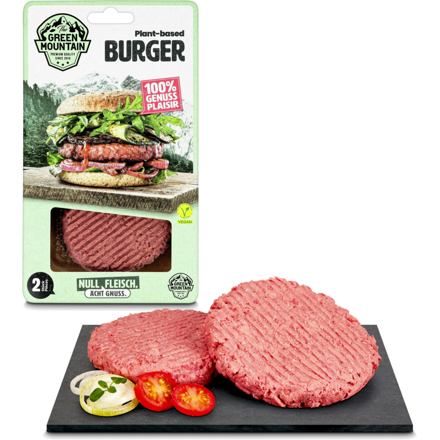 The Green Mountain plant-based Burger -