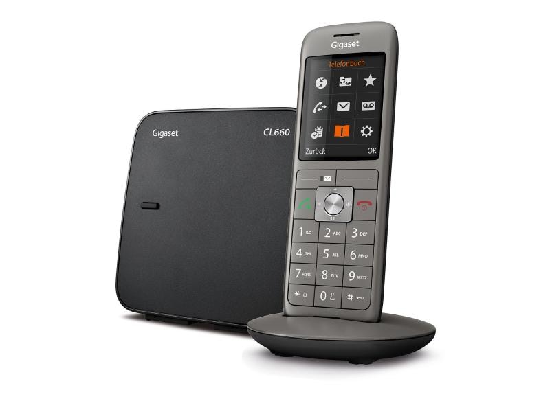Gigaset Schnurlostelefon CL660 Silber Moderner Blickfang – perfekt individuell einstellbar