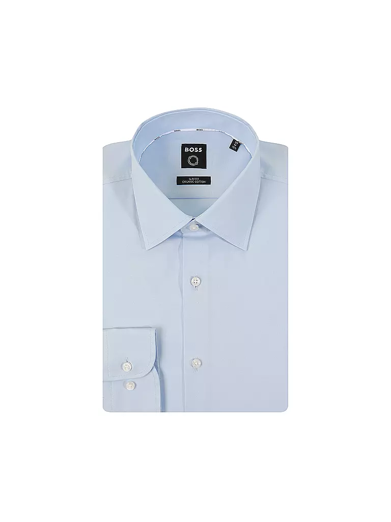 BOSS Hemd Slim Fit Hank blau