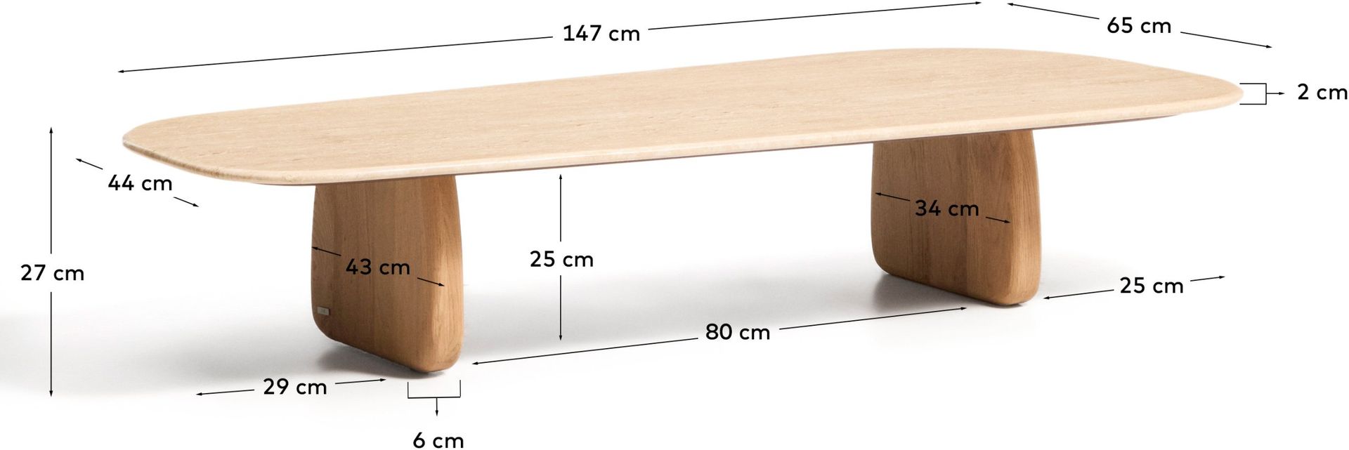 Kave Home   Pirita Salontafel