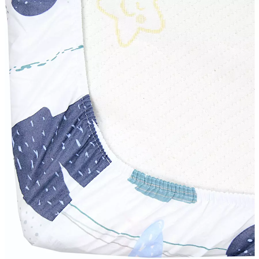 TupTam Baby Kinder Spannbettlaken 2er Pack blau