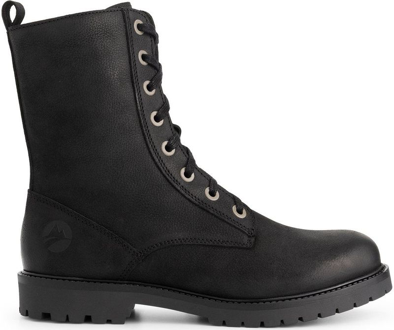 Travelin - Bossvika - Veterboots - Nubuck - Zwart