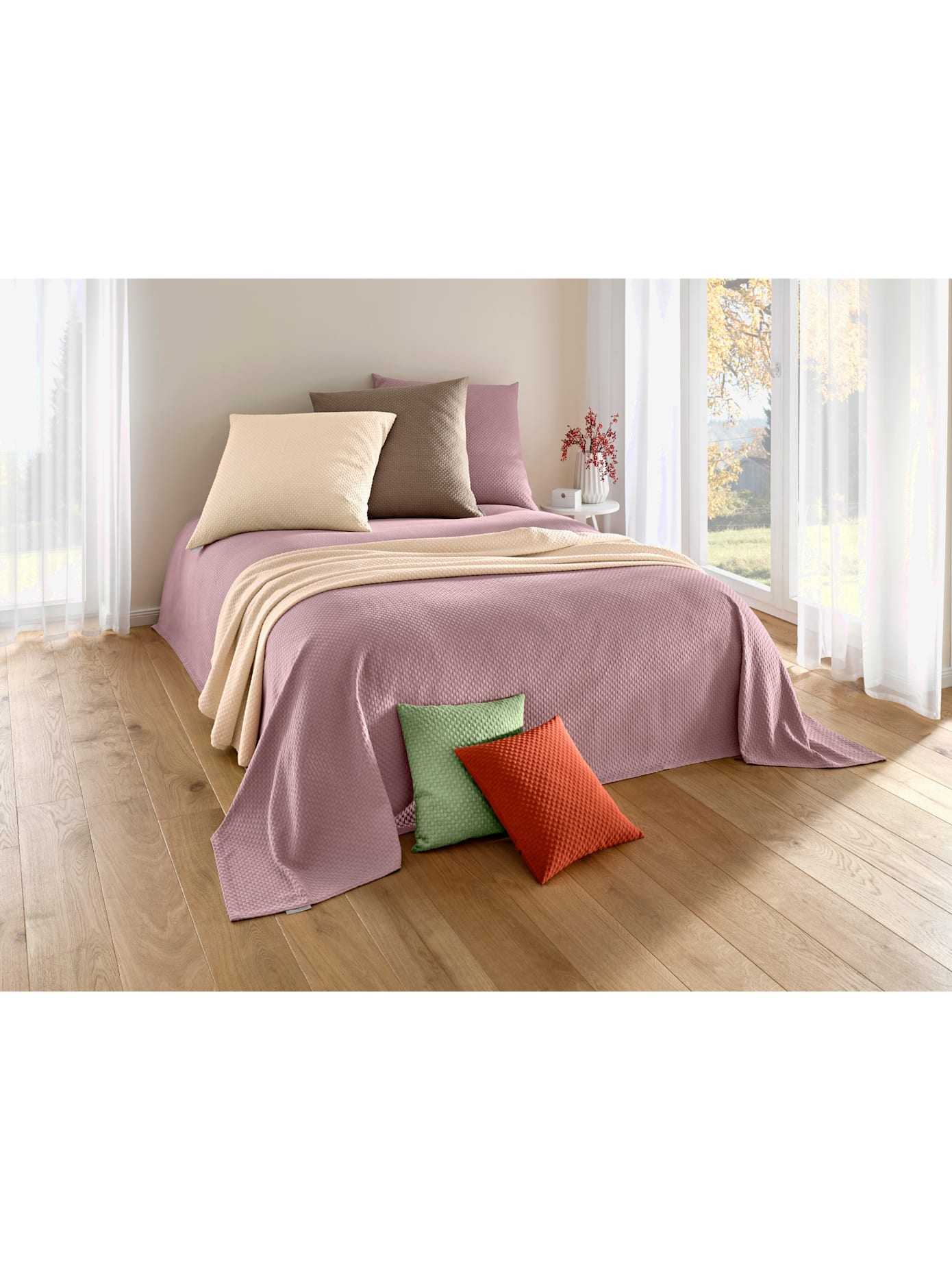 Plaid tissé en relief