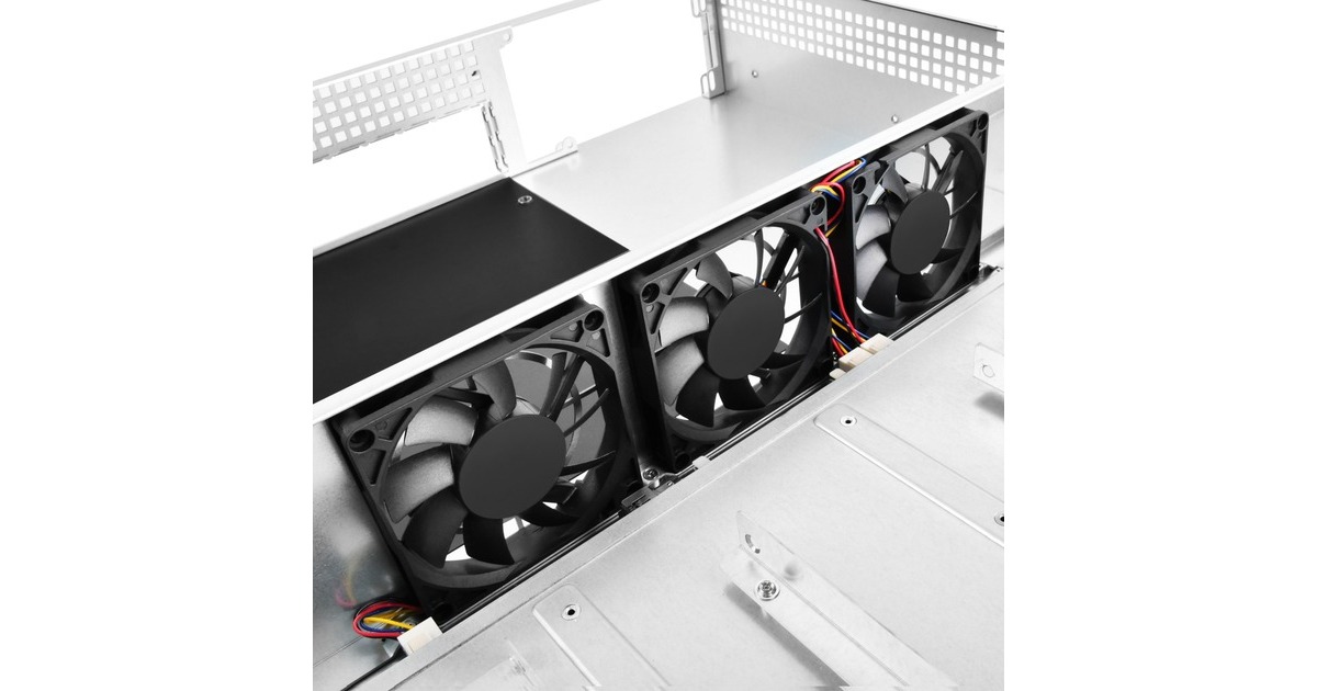 SilverStoneRM21-308 rack behuizing  (Zwart | 1x USB-A 2.0 | 1x USB-A 3.2 (5 Gbit/s))