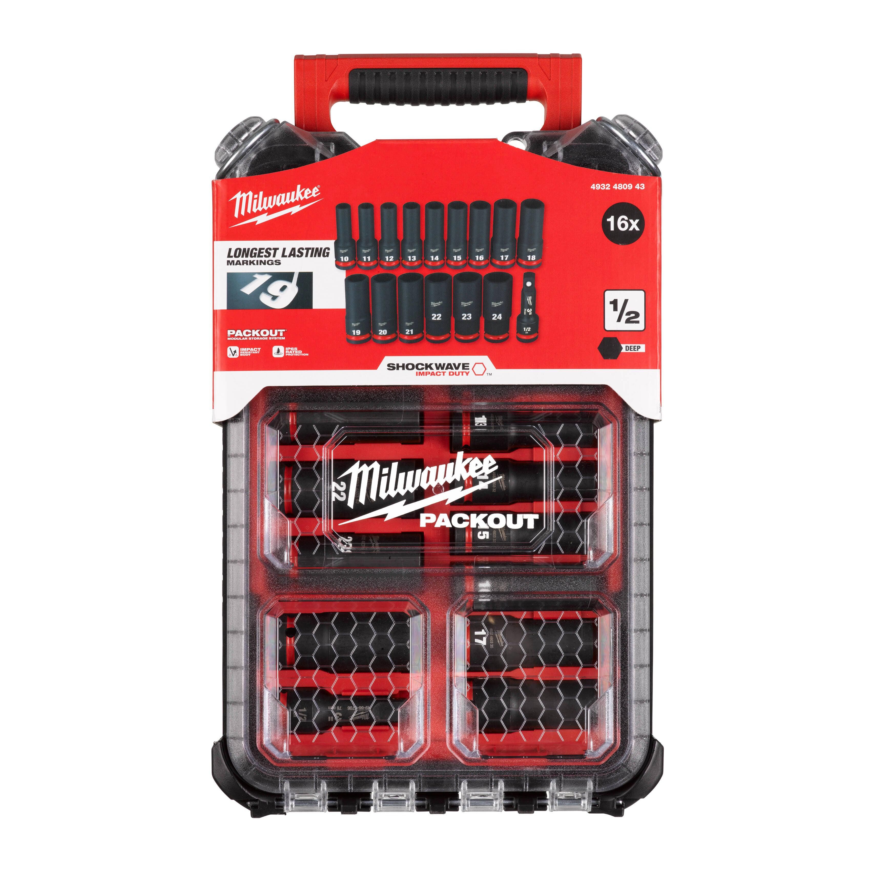 Milwaukee ShockWave™ Krachtdoppenset 1/2\