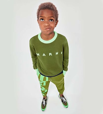 Marni Sweatpants - Khaki/Neon Grøn