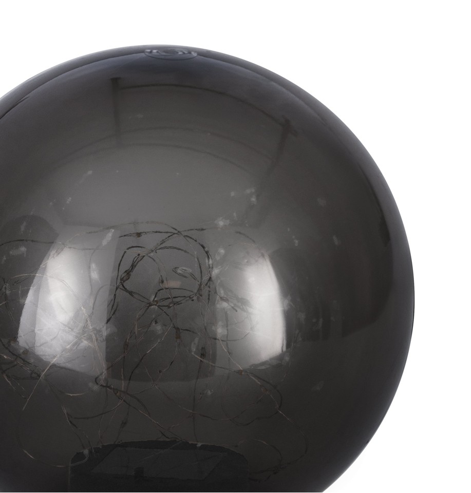 EGLO - Solcelle Kugle 600MA - Røg - 20 cm diameter, 32 cm height