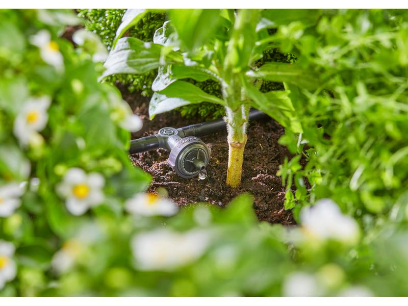 GARDENA Reihentropfer Micro-Drip-System druckregulierend 2 Die druckausgleichende Tropfbewässerung von Reihenpflanzen