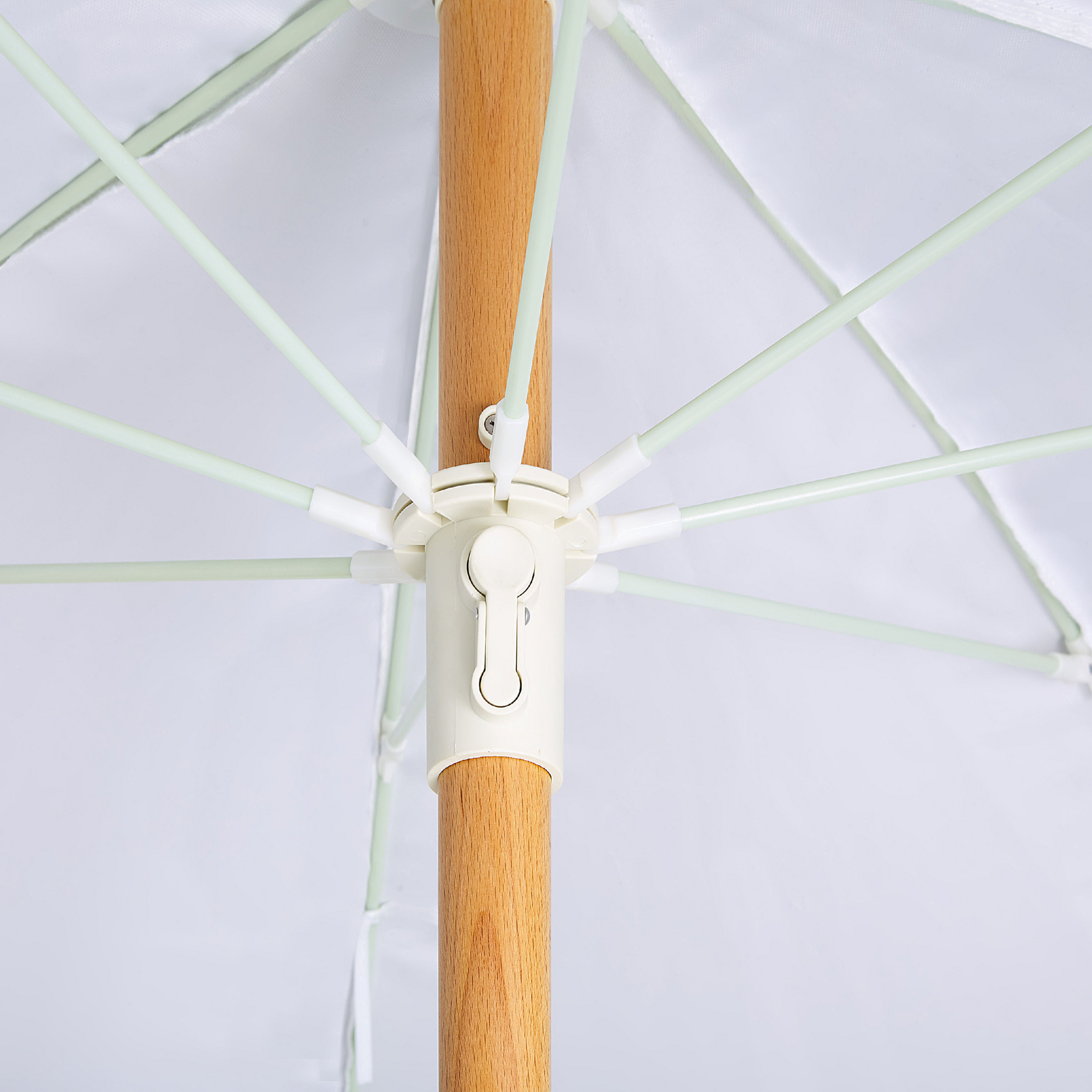Beliani - MONDELLO - Parasol - Wit - Polyester