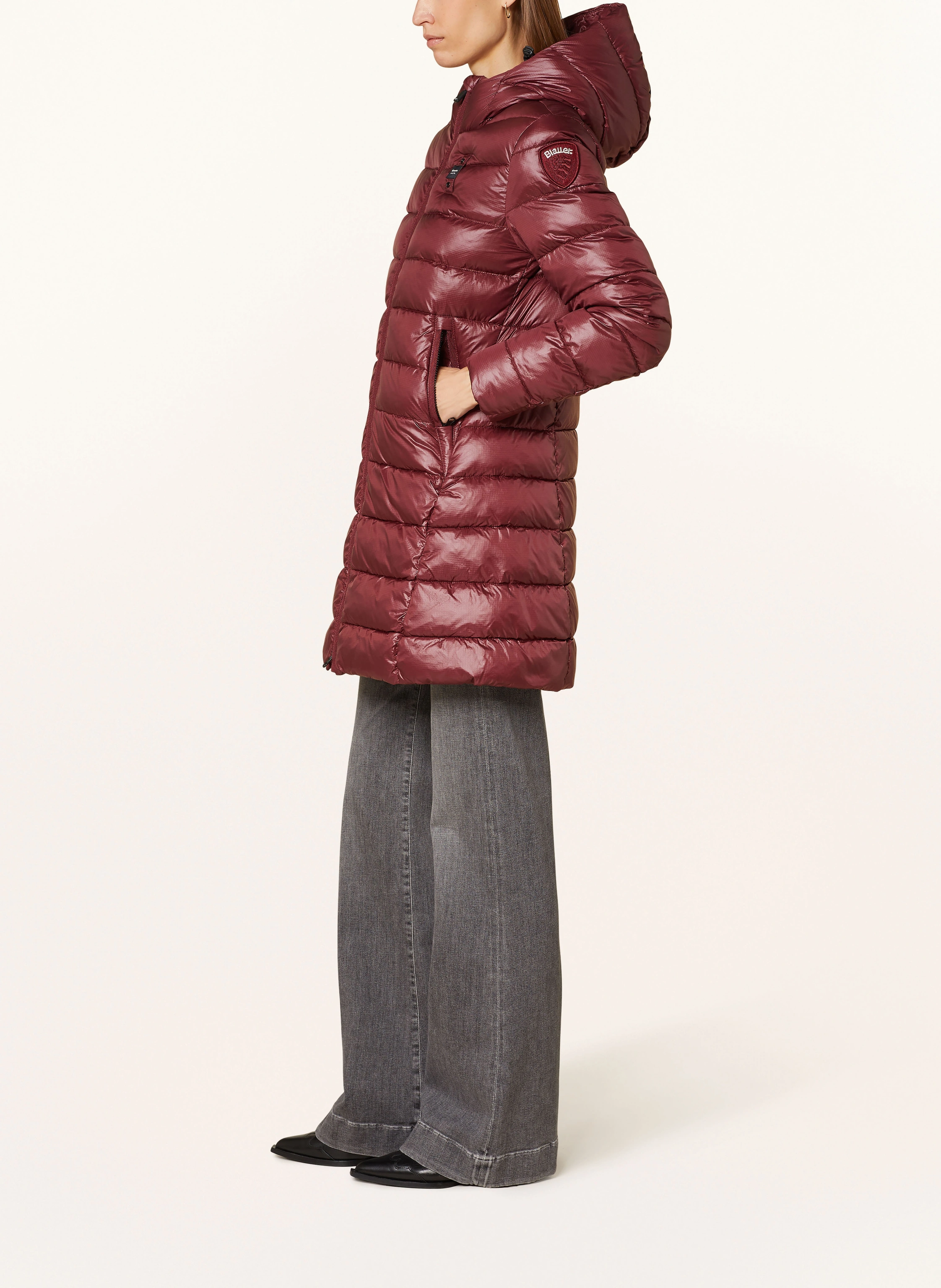 Blauer Steppmantel ADELAIDE