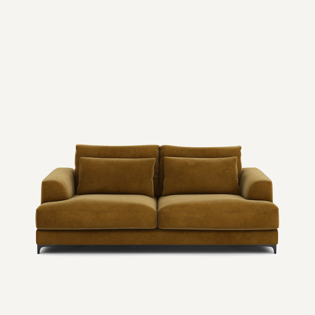 AM.PM<br>Sofá-cama de 3 lugares em veludo, Marsile