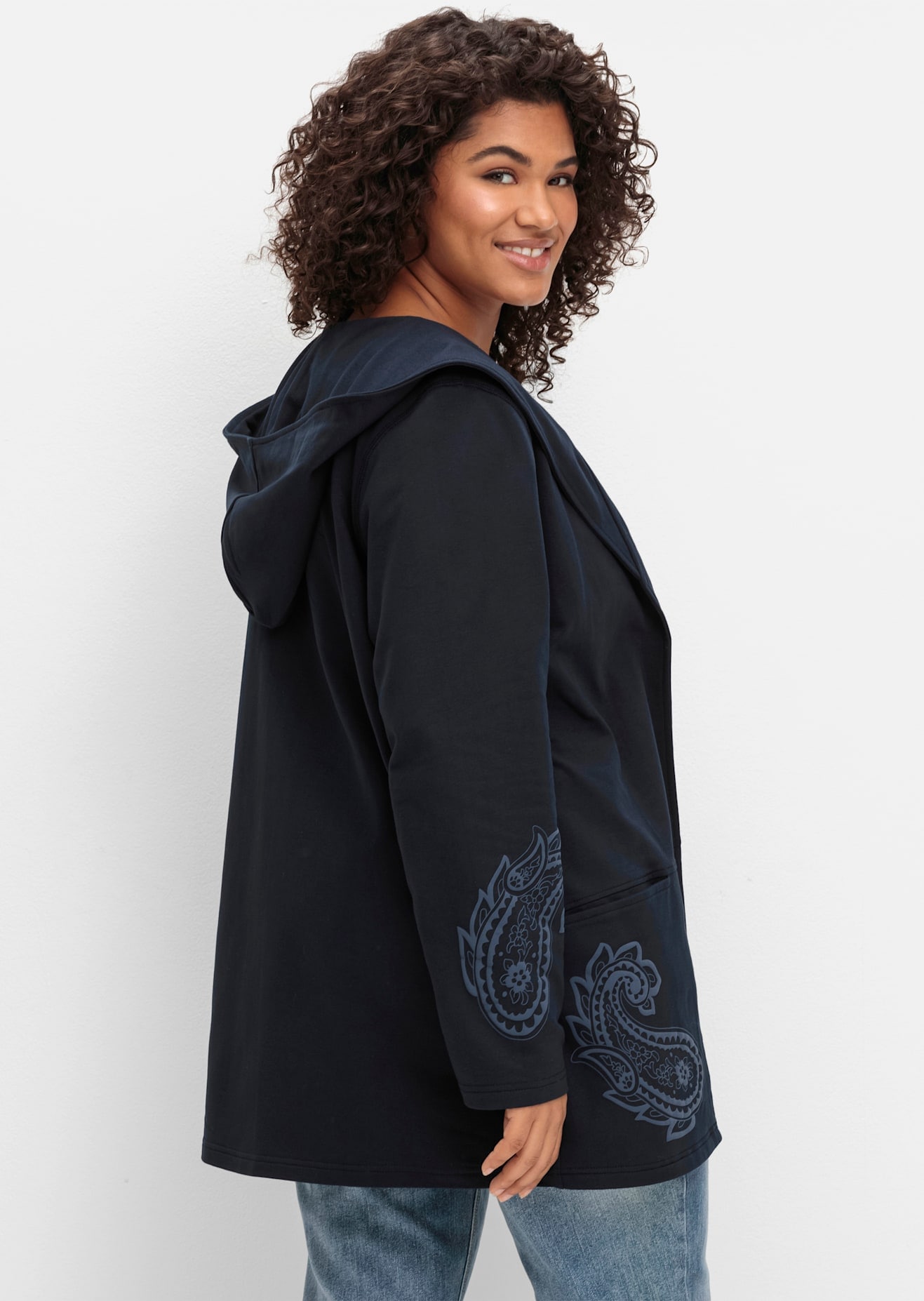sheego by Joe Browns Shirtjacke »Sweatjacke«, 1 Stk.