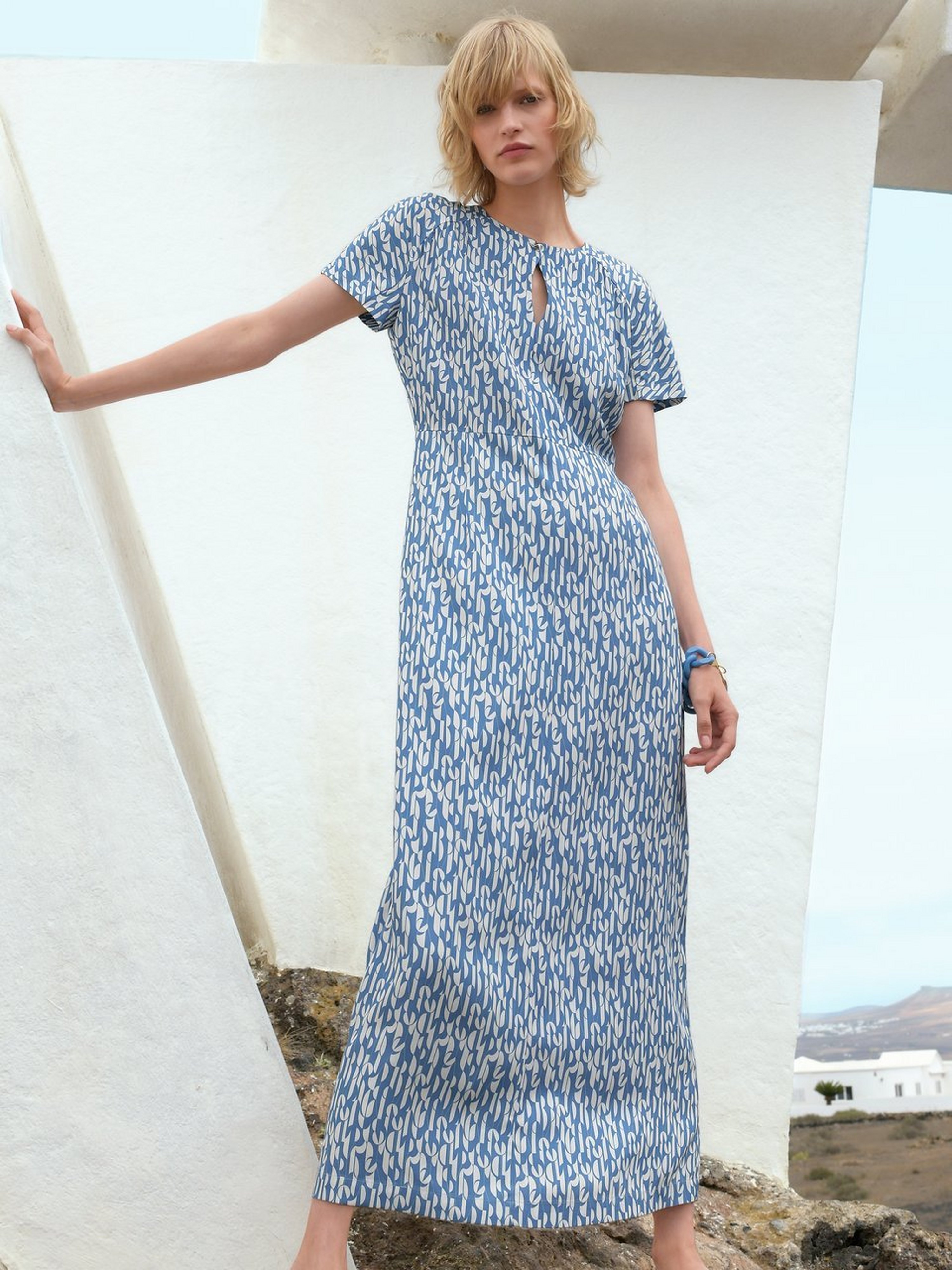 Kleid mit Raglan-Halbarm