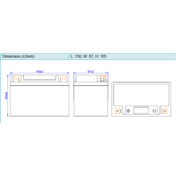 Skyrich - Batterie HJTX9-FP