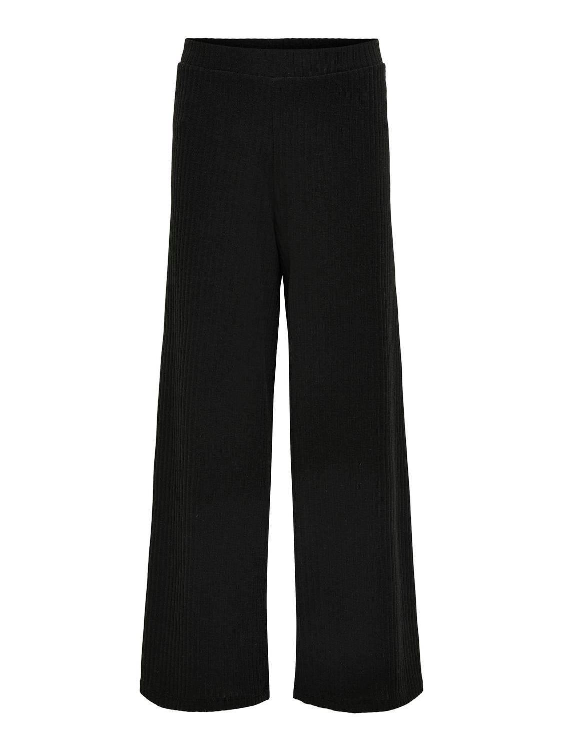 KOGNELLA Weiter Beinschnitt Hose mit weitem Beinschnitt Black