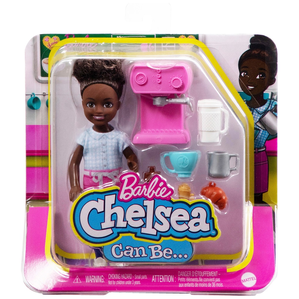 Chelsea kann Barista-Karriere-Puppe und Zubehör