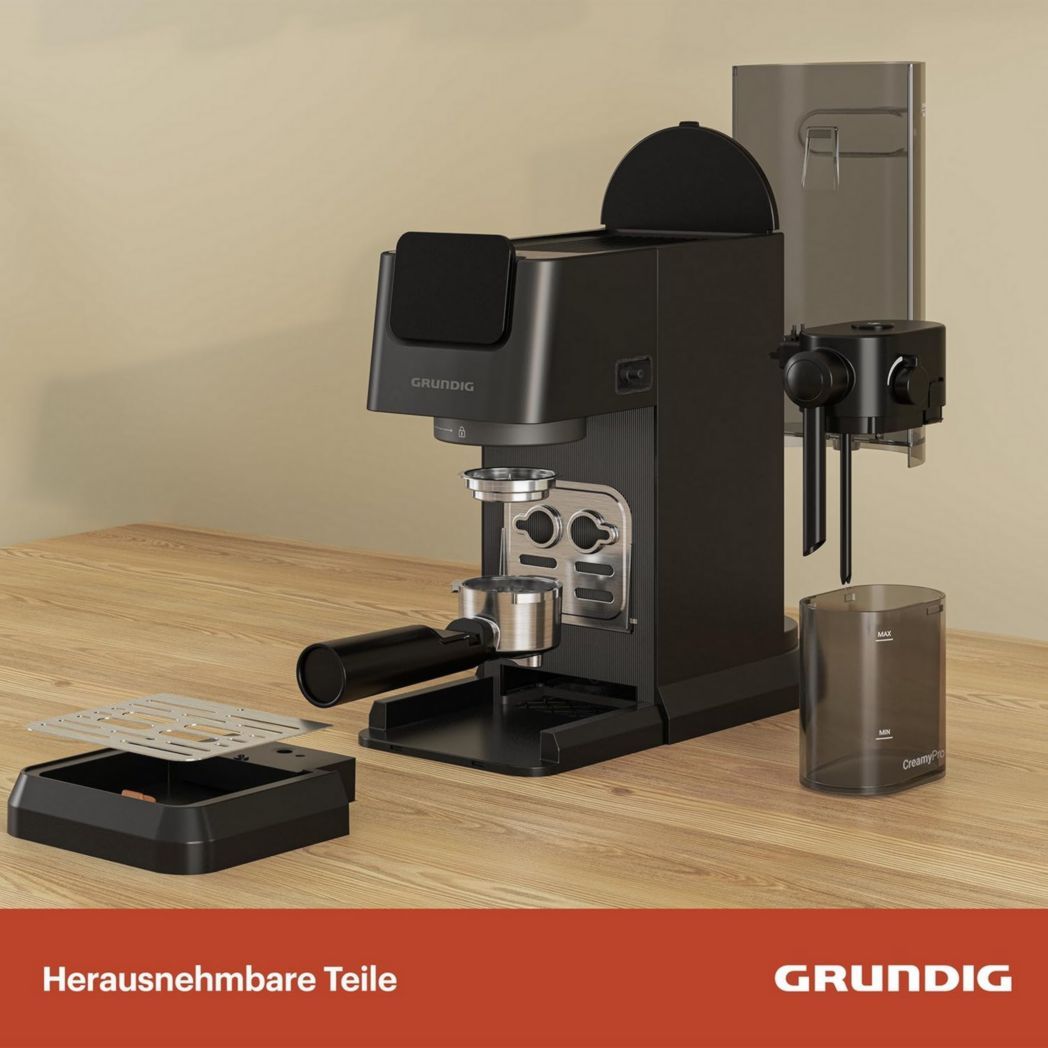 De'Longhi Dedica Style EC685.M, Machine à expresso avec buse à mousse de lait professionnelle, seulement 15 cm de large, réservoir de 1 L, boîtier en métal, compatible avec les dosettes ESE, métal