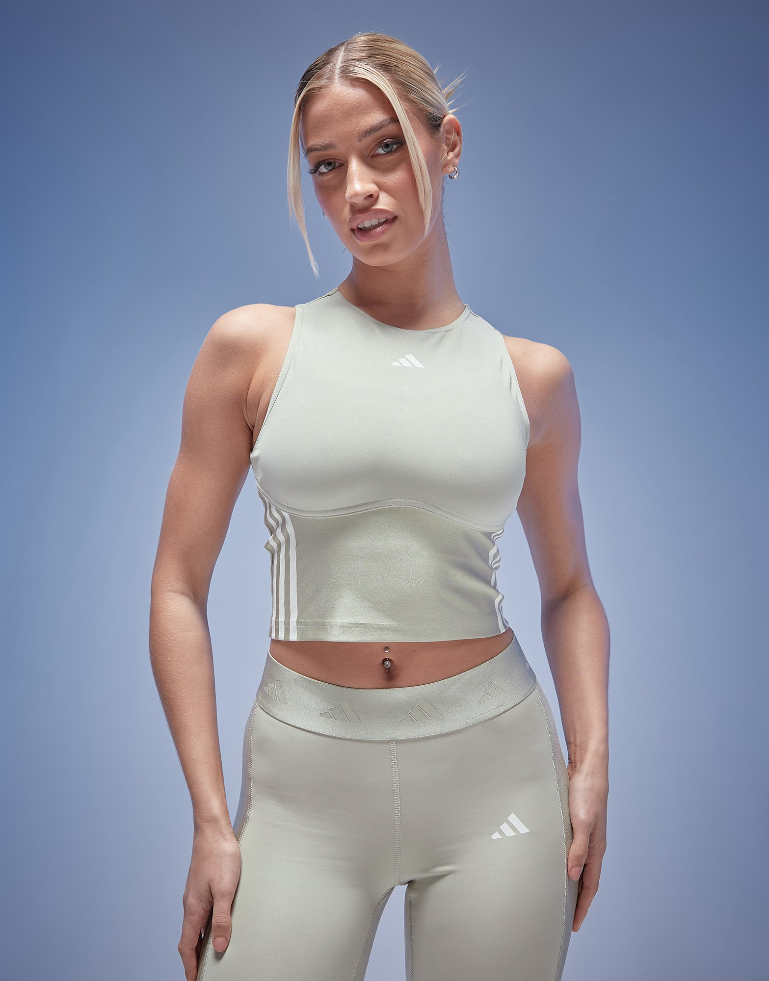 adidas Débardeur court de training Hyperglam Shine