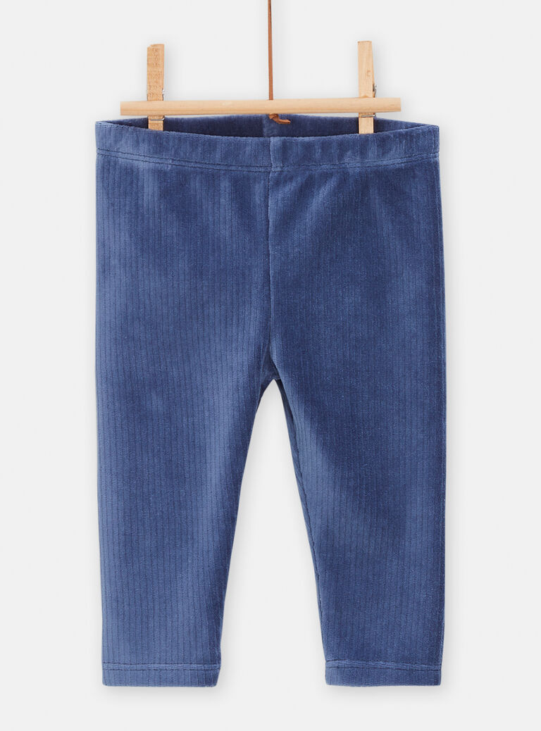 Ensemble pull à motif toits parisiens et legging bleu